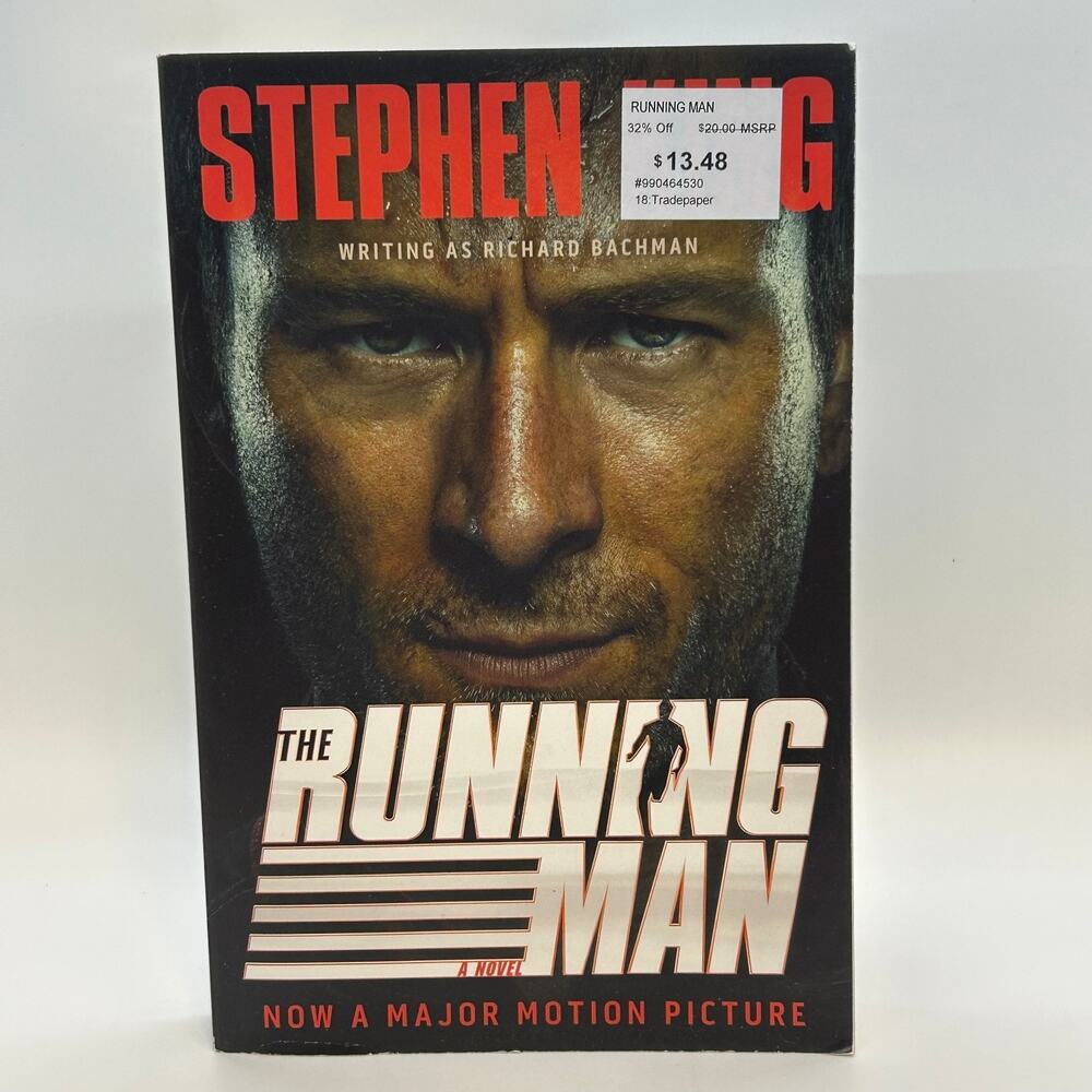 Book The Running Man Stephen King Richard Bachman PB dystopian thriller novel